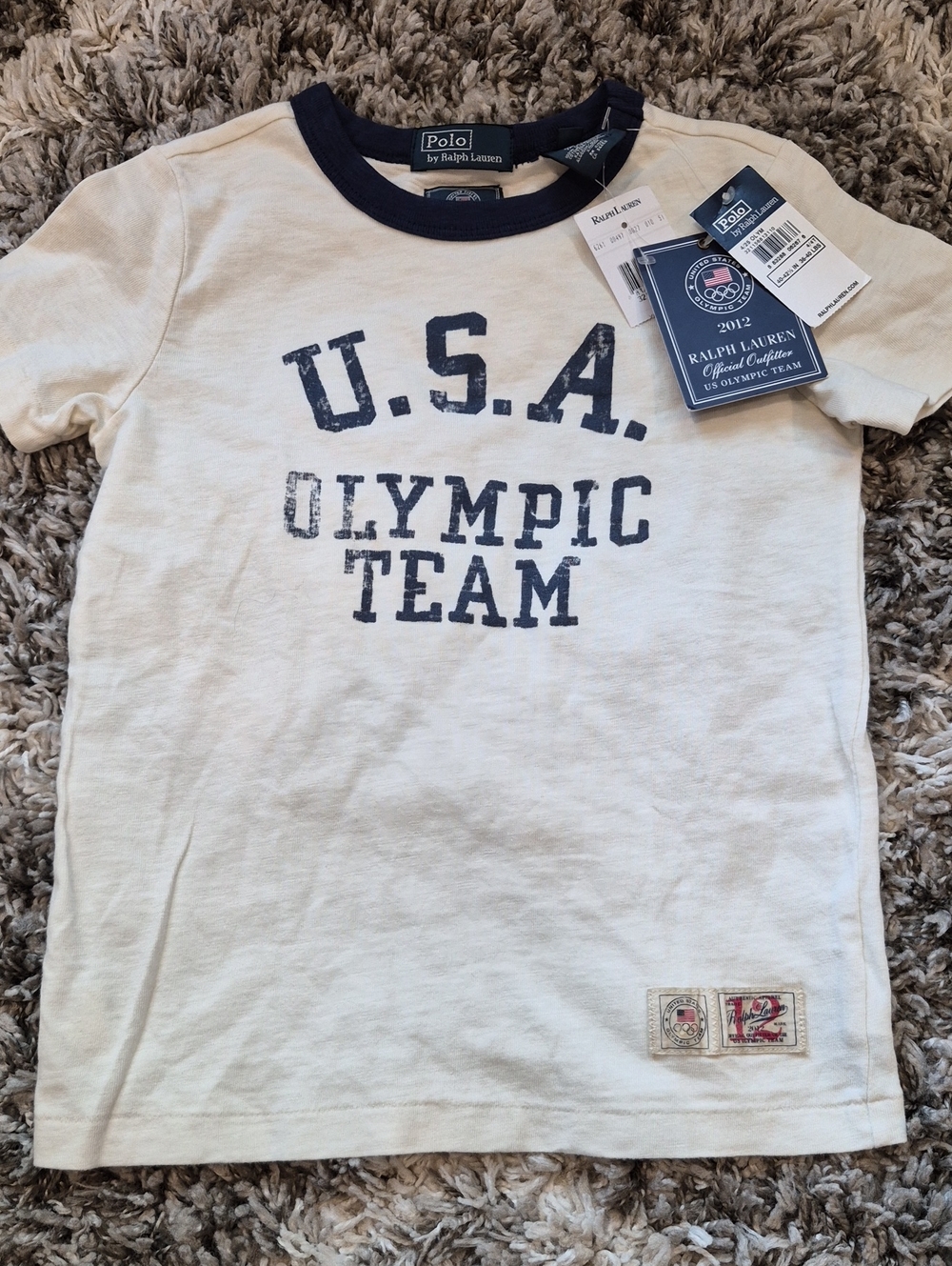 NWT Polo Ralph Lauren 2012 London Olympic Team USA Ringer Tee Toddler 4T